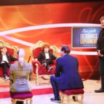 Das große Erziehungsexperiment – Max, Janine Kunze, Louis, Thomas Heinze und Moderator Oliver Geissen