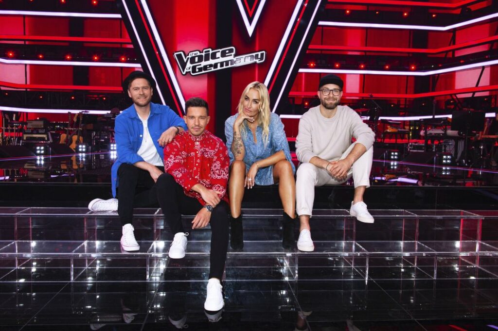 Johannes Oerding, Nico Santos, Sarah Connor und Mark Forster bei "The Voice of Germany 2021"