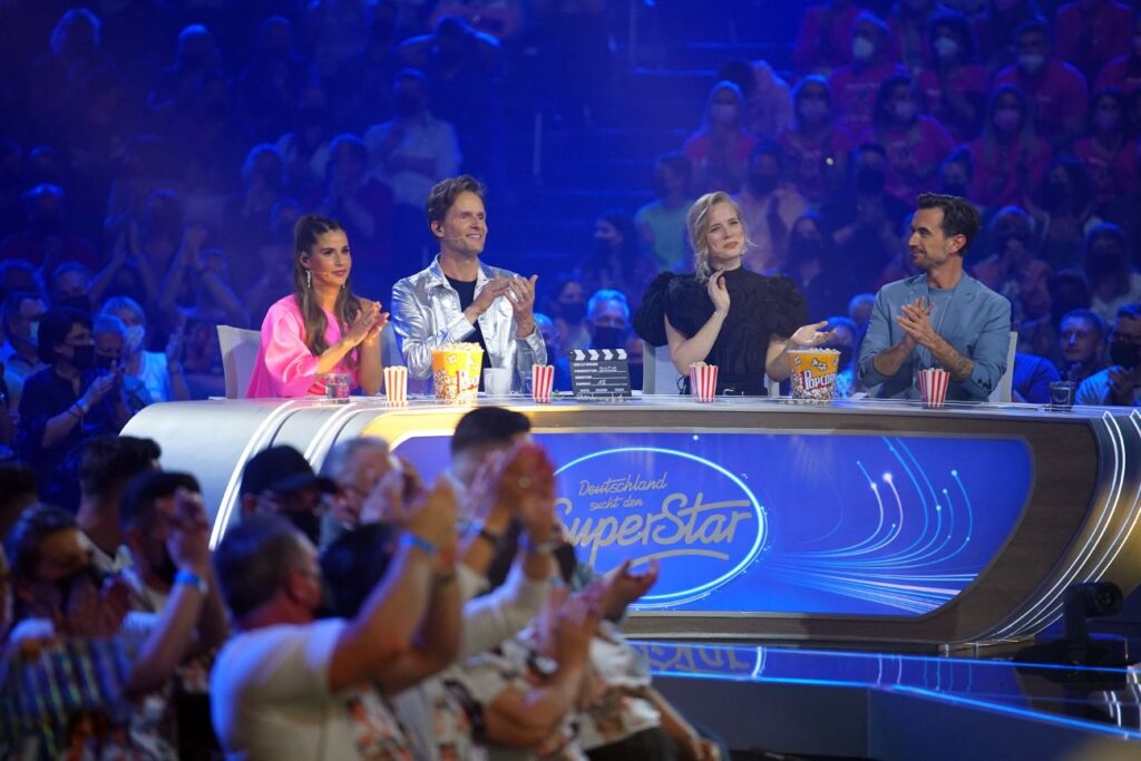 DSDS 2022 Show 2 - Florian Silbereisen, Ilse DeLange, Toby Gad und Sarah Engels